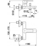 Смеситель для ванны Armatura Mohit 5914-010 Смеситель для ванны Armatura Mohit 5914-010